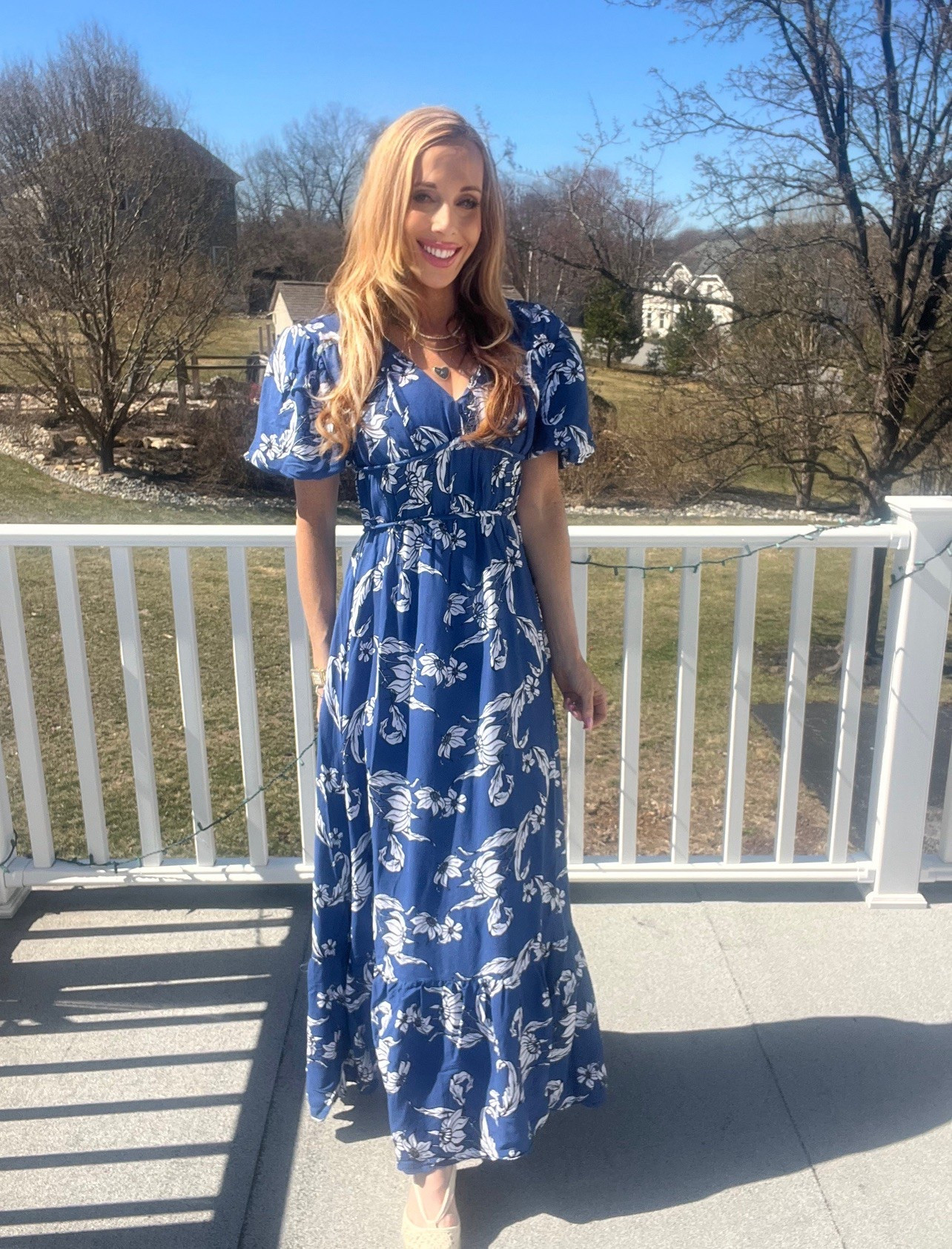 Gorgeous blue print maxi dress 🌸💕💕

#LTKStyleTip #LTKSaleAlert #LTKSpringSale