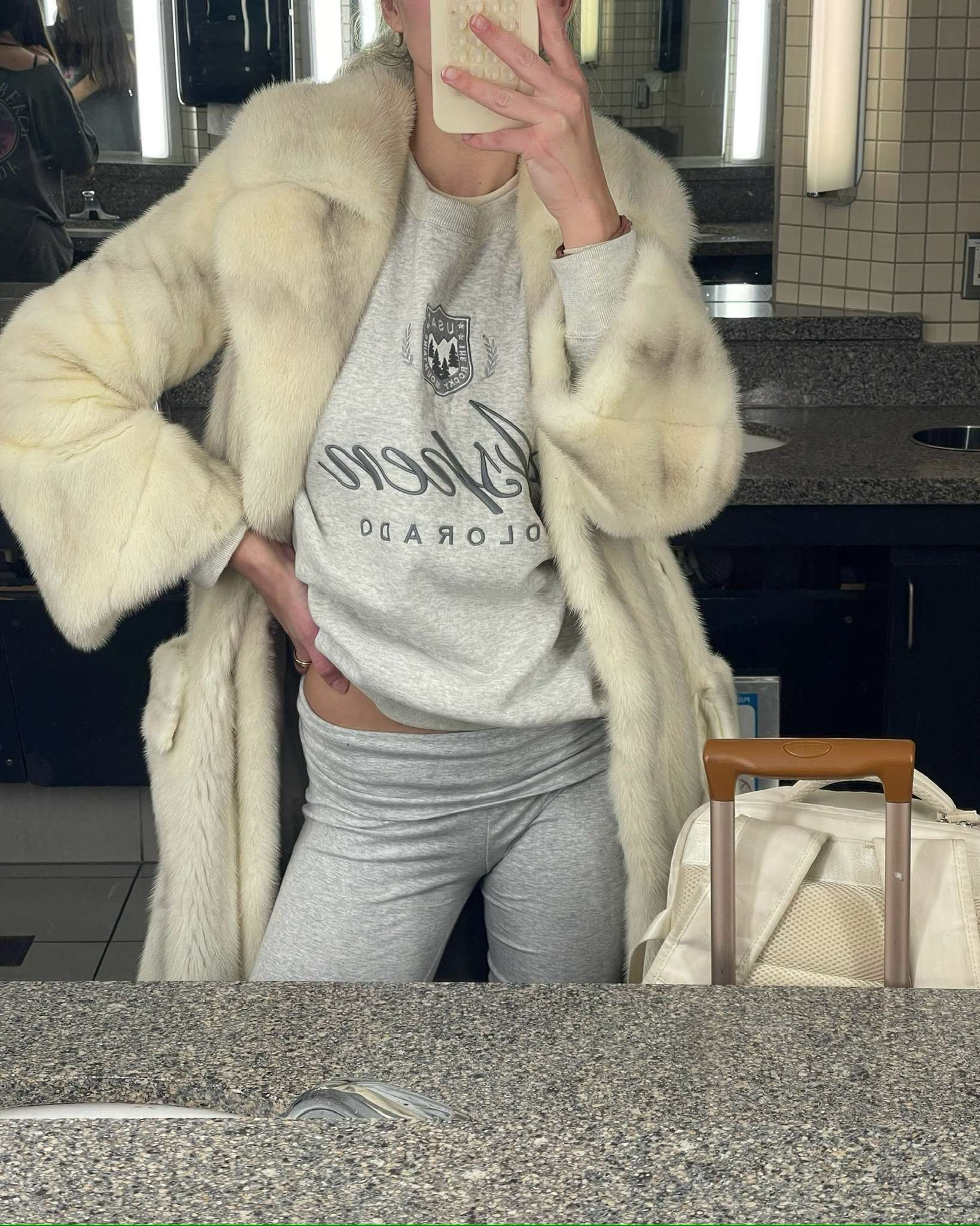Fur jacket is my new fav airport attire !! Love this crew aspen crewneck and it’s on sale- shop this cozy airport/travel fit 😉

#LTKsalealert #LTKtravel #LTKstyletip