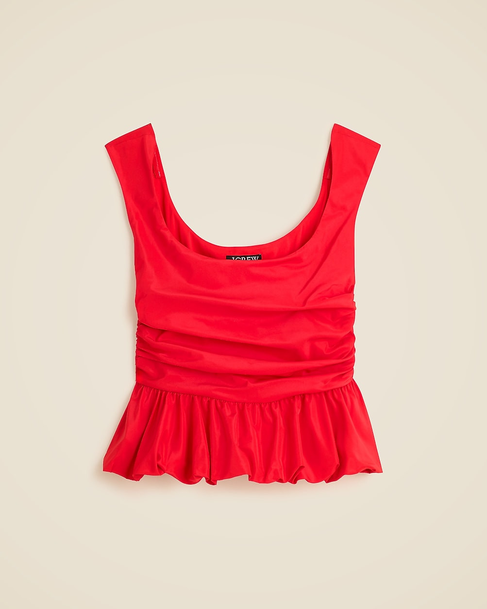 Scoopneck bubble-hem tank top | J. Crew US