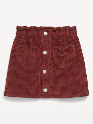 Heart-Pocket Button-Front Skirt for Toddler Girls | Old Navy (US)