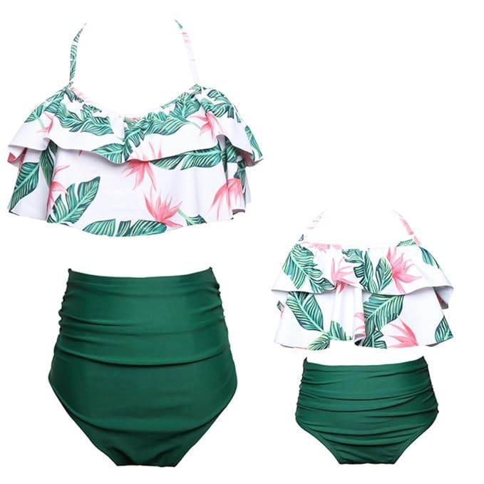 Baby Girls Bikini Swimsuit Set Family Matching Mother Girl Swimwear | Amazon (US)