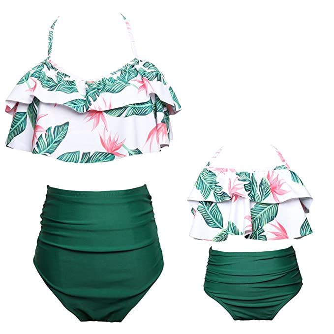 Baby Girls Bikini Swimsuit Set Family Matching Mother Girl Swimwear | Amazon (US)