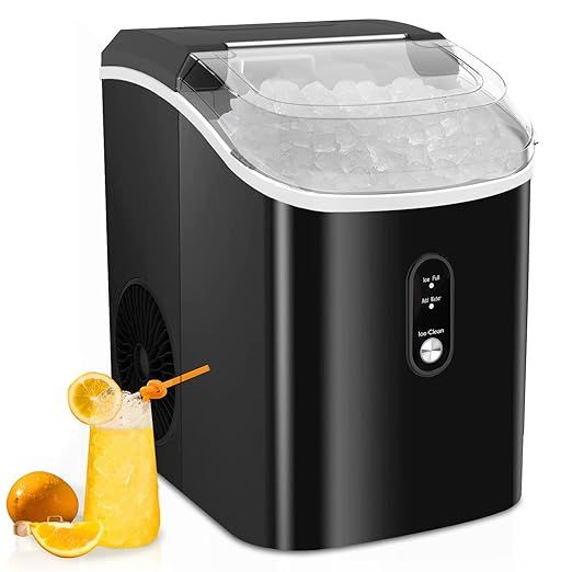 Kndko Nugget Ice Maker with Chewy Ice,High Ice-Making of 33lbs/Day/, 1.5 Hour a Basket, 15 Min Se... | Amazon (US)
