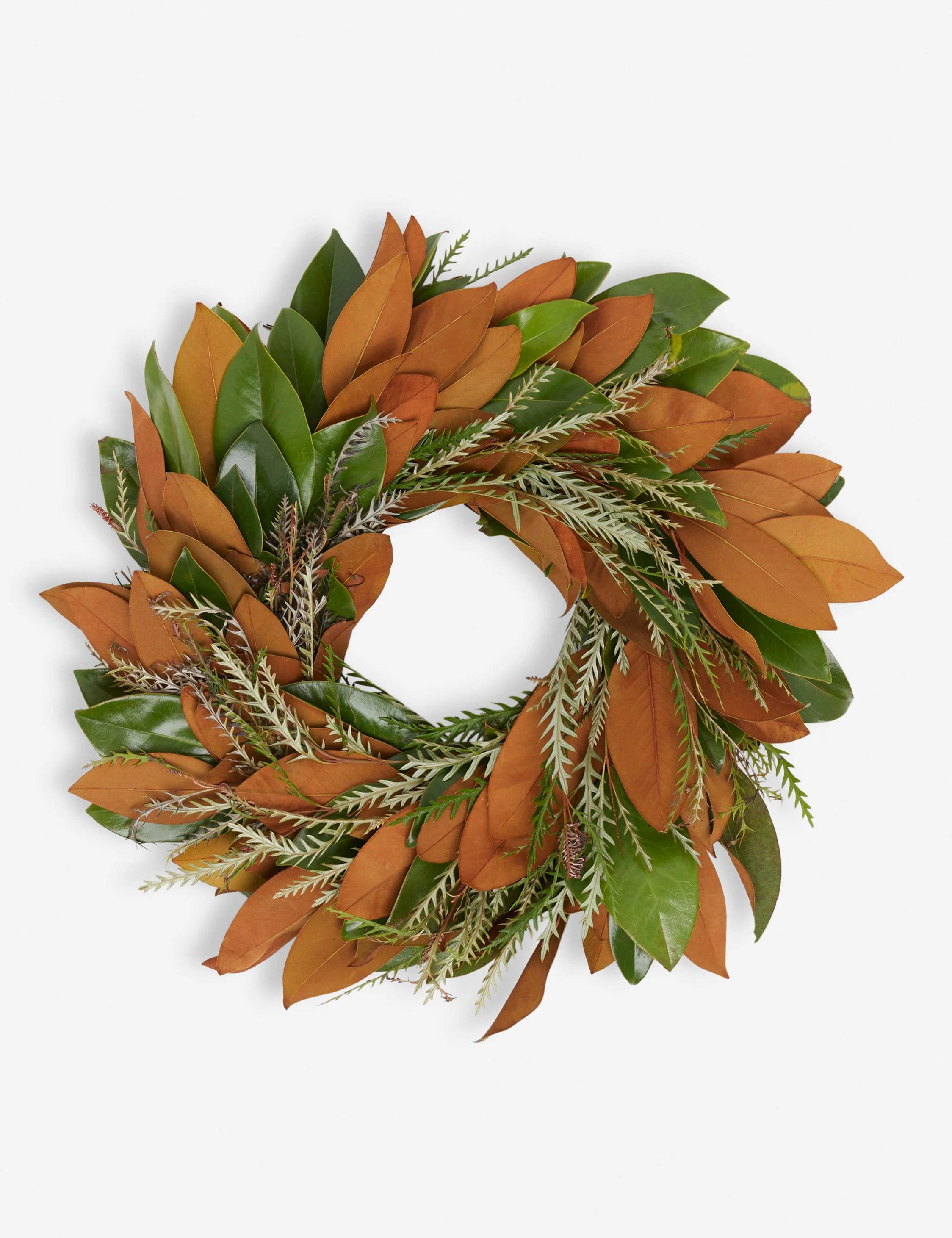 Fresh Handmade Magnolia and Grevillea Wreath | Lulu and Georgia 