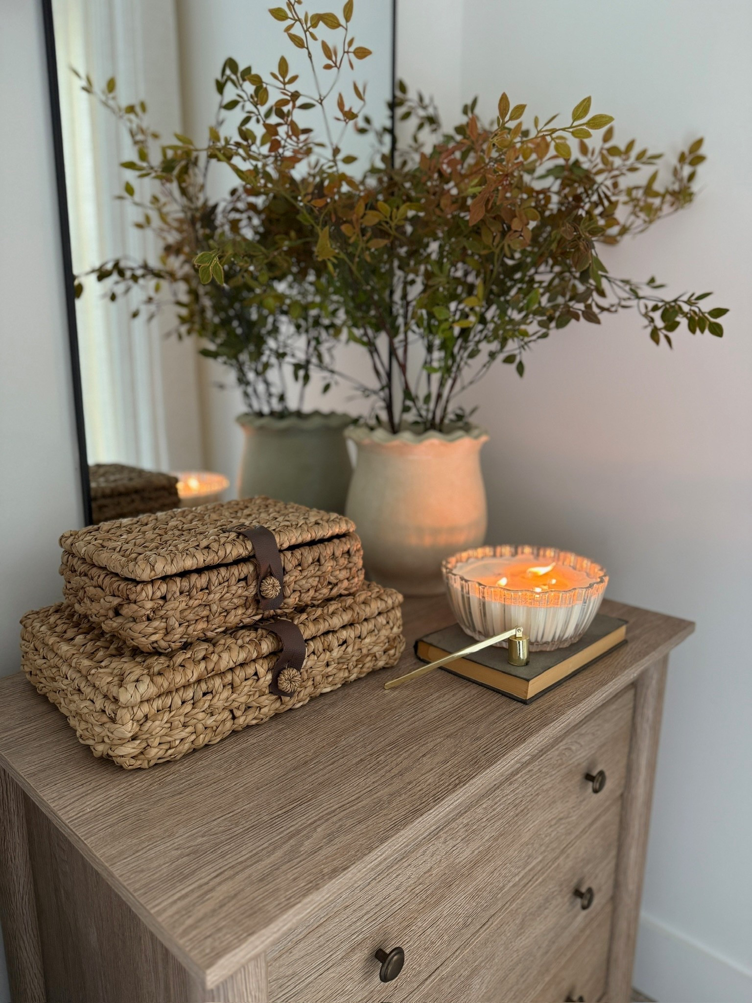 Guest bedroom nightstand details 🤍 I wanted this space to be calm, and welcoming and these cozy decor pieces did just that!

#LTKFindsUnder100 #LTKHome #LTKFindsUnder50