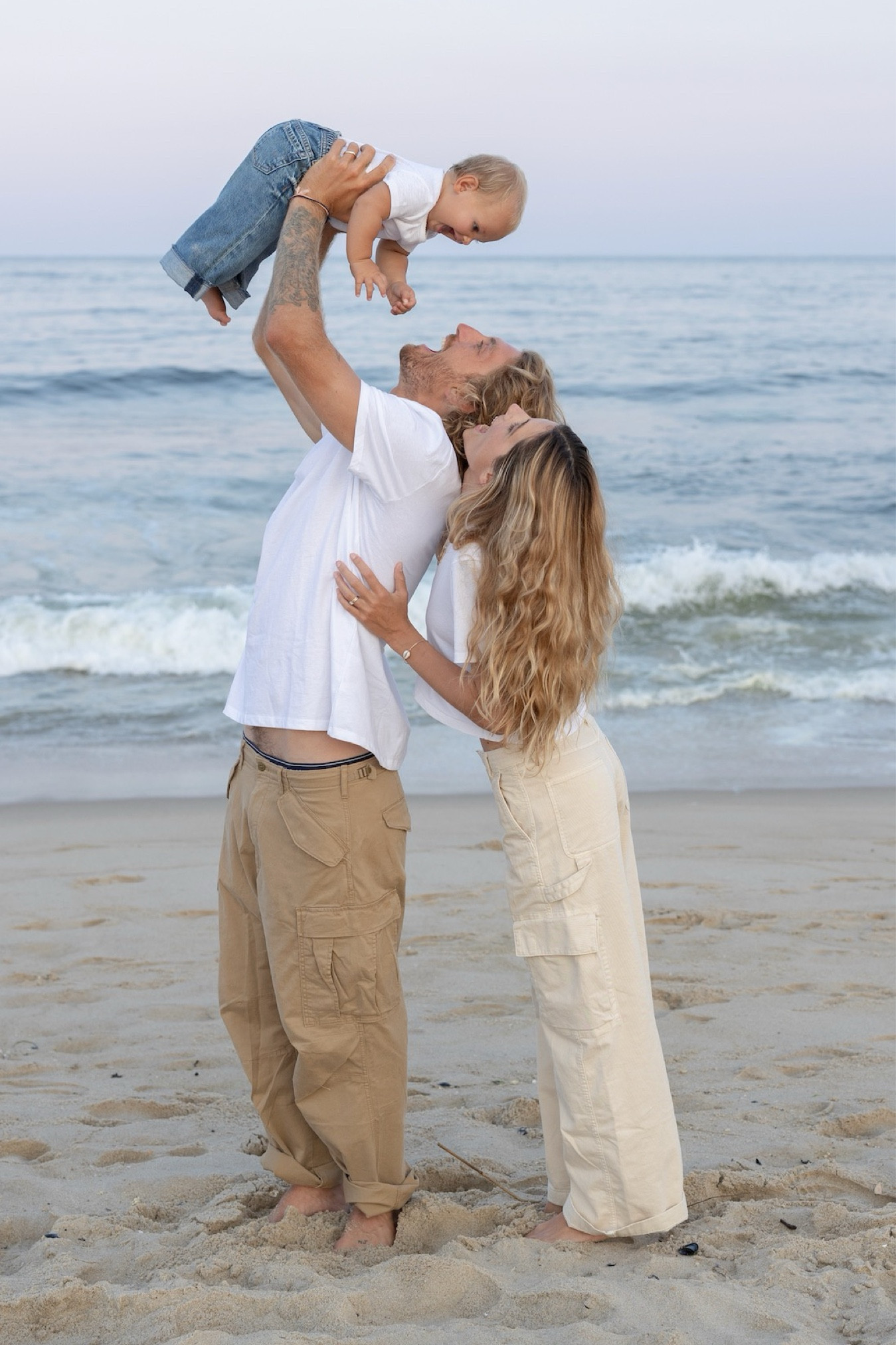 I had an idea in my head of family photos I wanted to get at the end of summer on the beach and this was exactly it! My MIL took these 🩷

#LTKFindsUnder50 #LTKFamily #LTKBaby