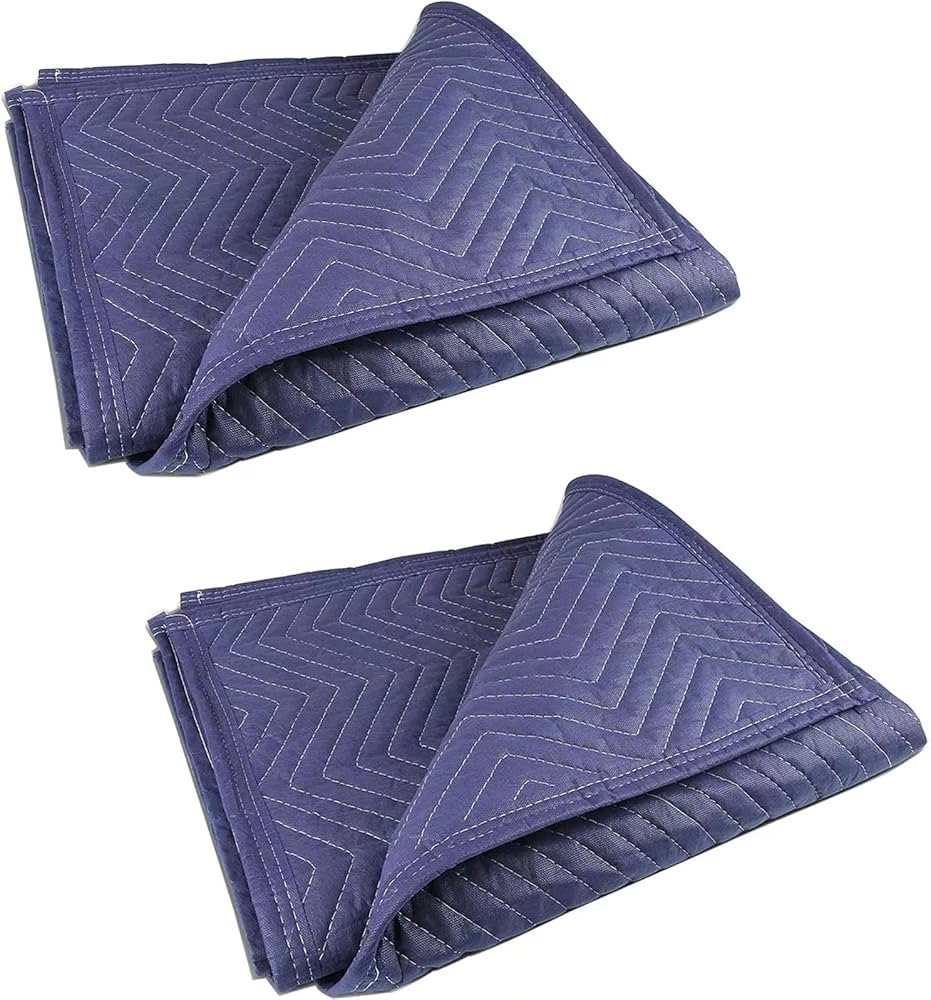 2 Moving Blankets 40"x 72" Heavy Duty Packing Blankets for Moving Shipping Thick Furniture Wrappi... | Amazon (US)