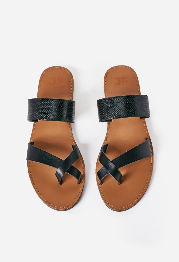 Cloey Faux Leather Slide | JustFab