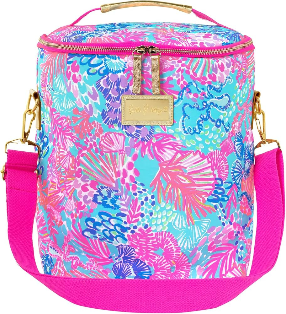 Lilly Pulitzer Insulated Soft Beach Cooler with Adjustable/Removable Strap and Double Zipper Clos... | Amazon (US)
