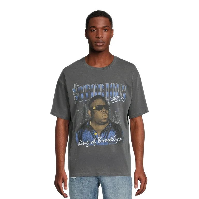 Notorious B.I.G. Men's & Big Men's Graphic Tee, Sizes up to 3XL | Walmart (US)