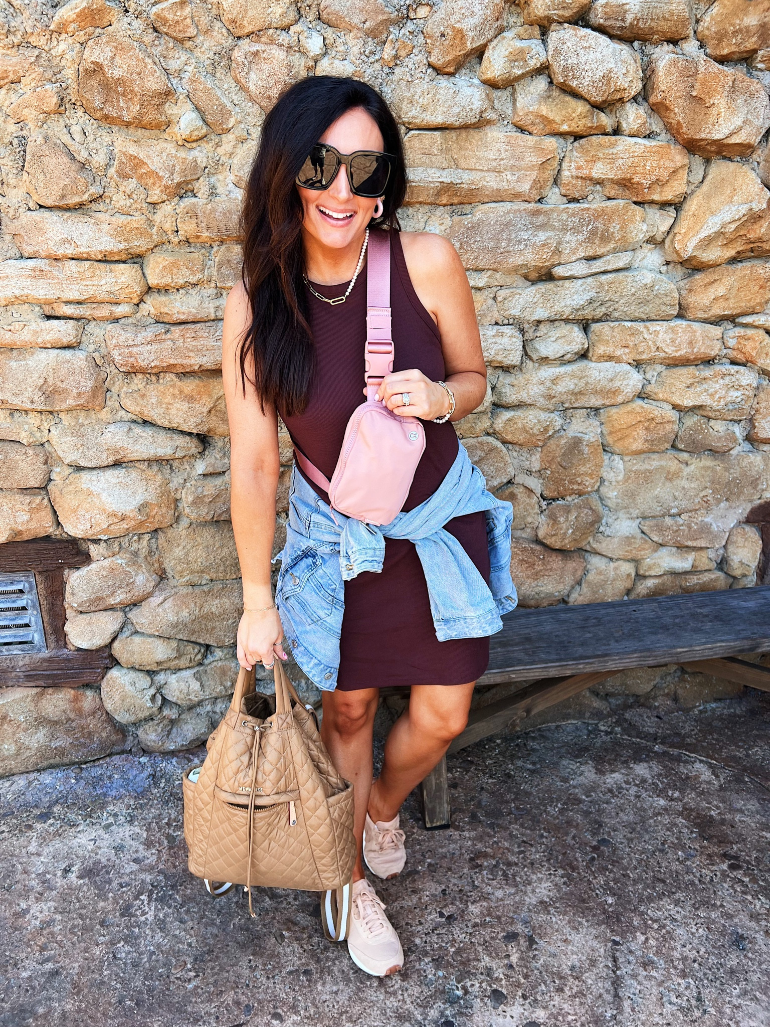 • medium dress
• small jacket 
• sneakers tts 

#LTKtravel #LTKshoecrush #LTKunder50