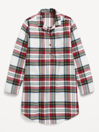 Collared Flannel Nightgown for Girls | Old Navy (US)