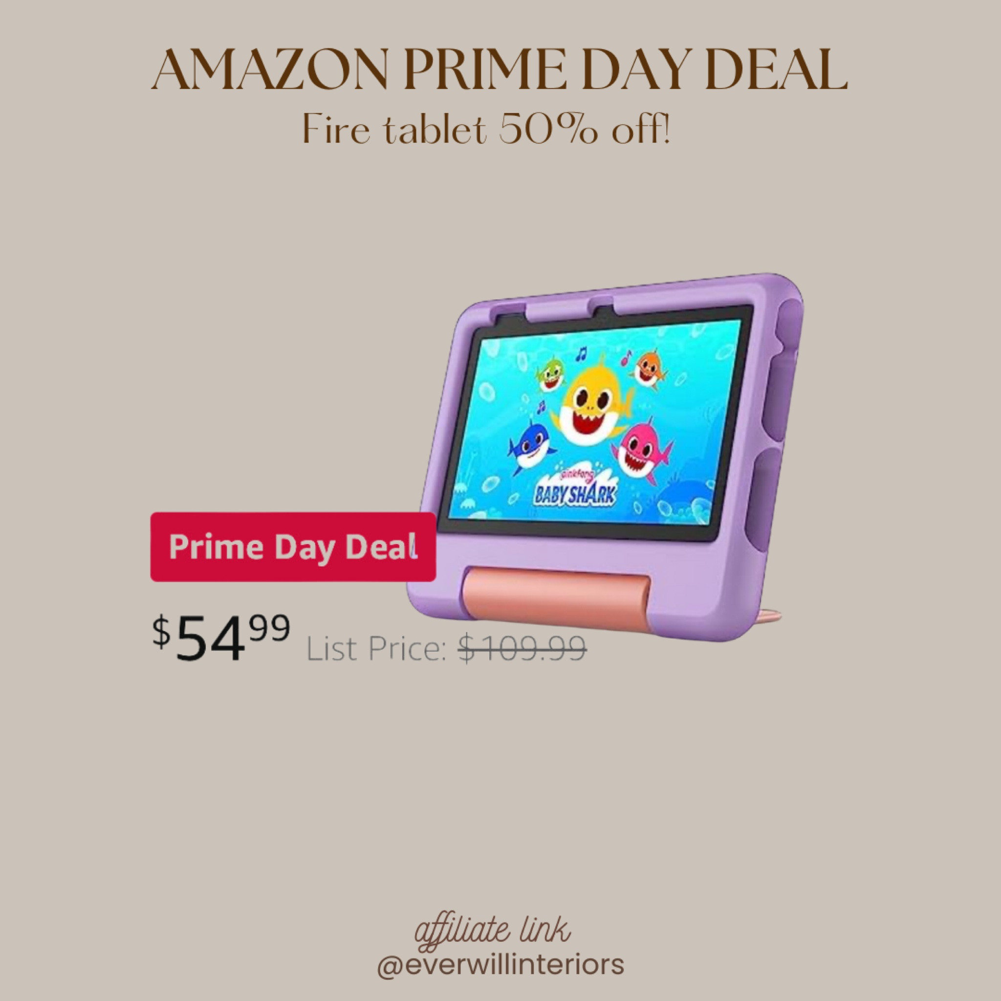 Best time to get a kids fire tablet!


#kidsfiretabletonsale #firetabletamazonprimeday #primedaykidstablet #kidstabletdeals

#LTKHome #LTKFindsUnder100 #LTKSaleAlert
