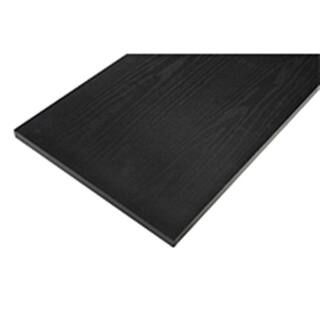 Rubbermaid Black Laminated Wood Shelf 12 in. D x 24 in. L FG4B7900BLA - The Home Depot | The Home Depot