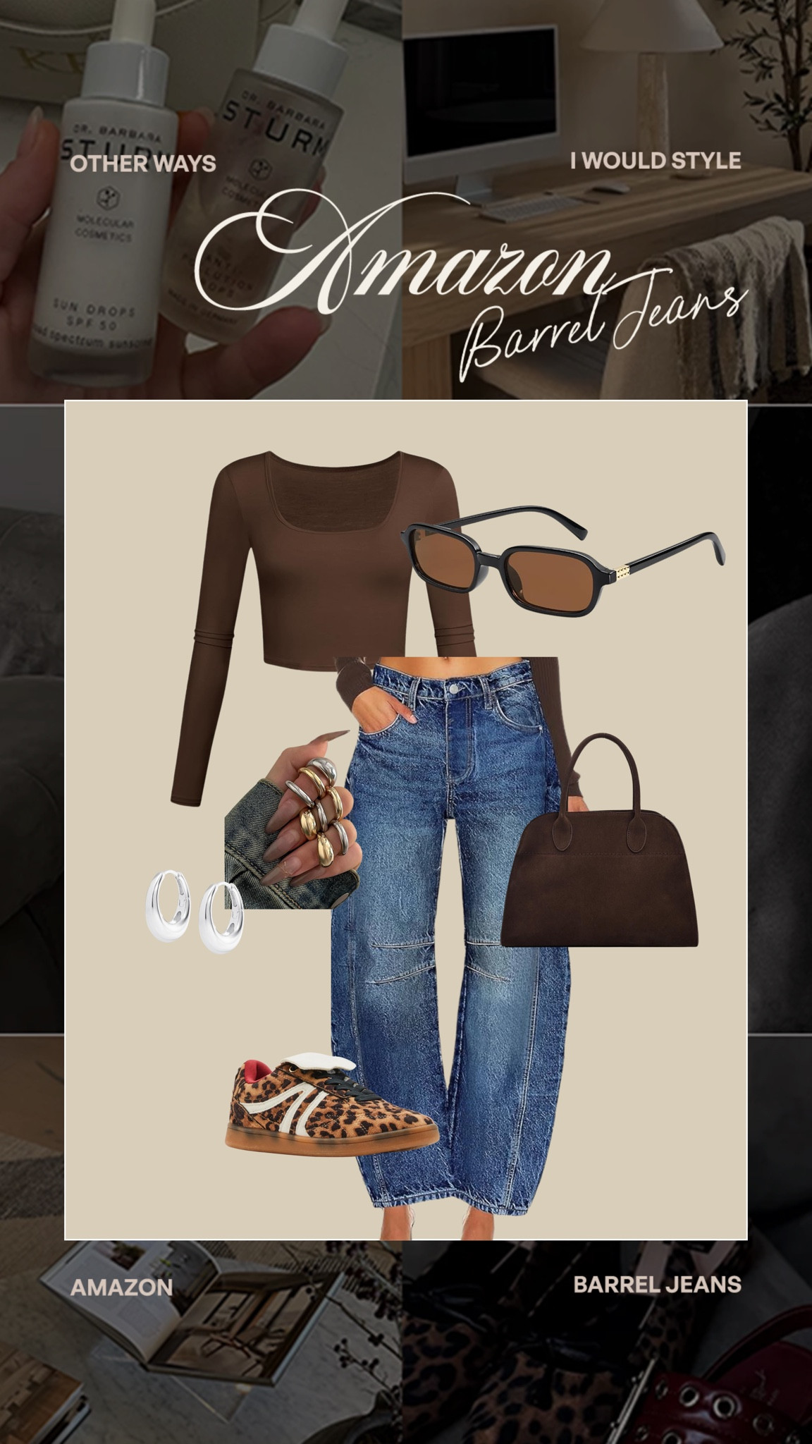 My favorite barrel Jeans🤎 I wear a 14 and put together some other ways I would style over on Amazon #amazon #barreljeans #leopard 

#LTKSaleAlert #LTKMidsize #LTKStyleTip