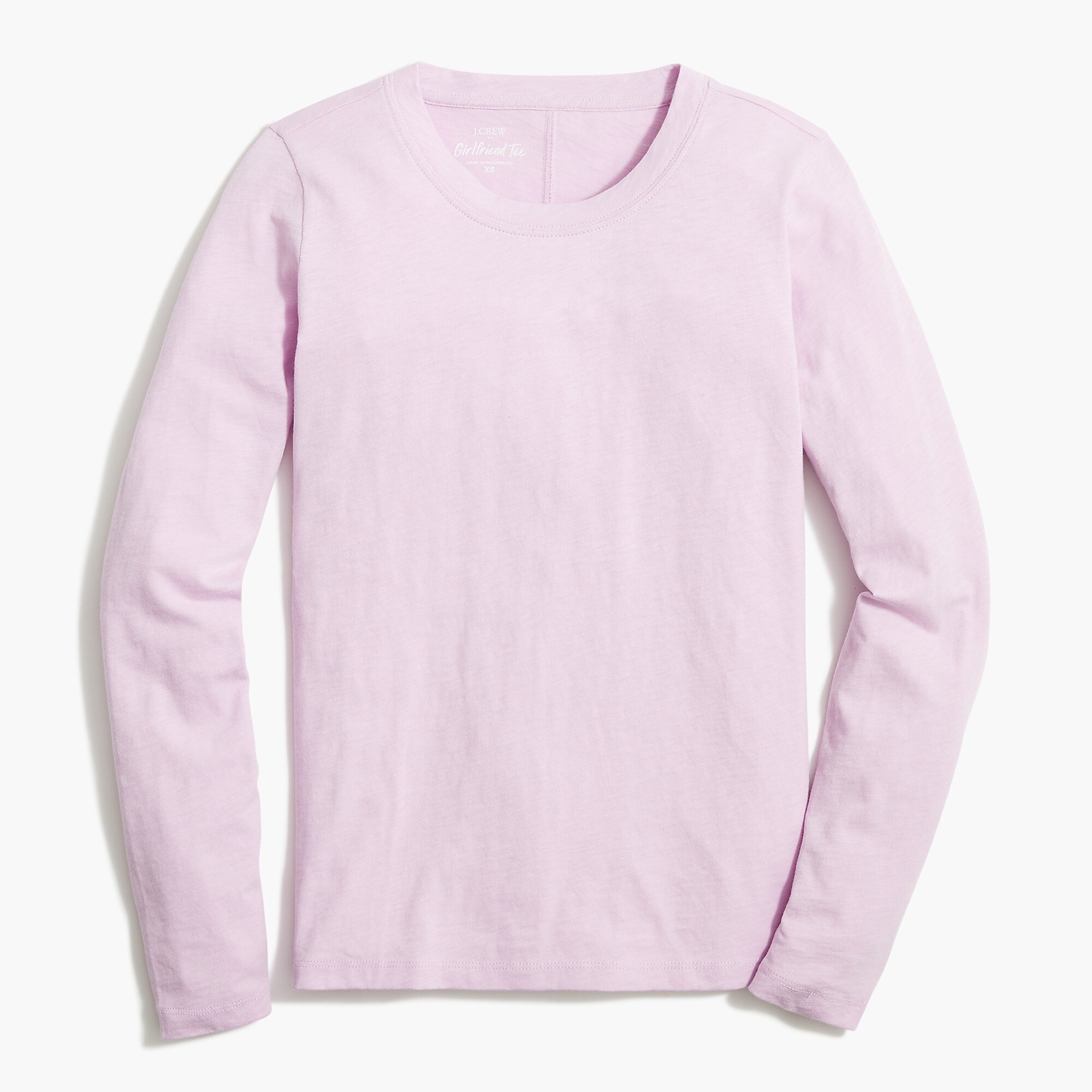 Long-sleeve crewneck girlfriend tee | J.Crew Factory