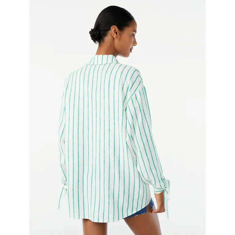 Scoop Women's Blouse with Long Sleeves | Walmart (US)