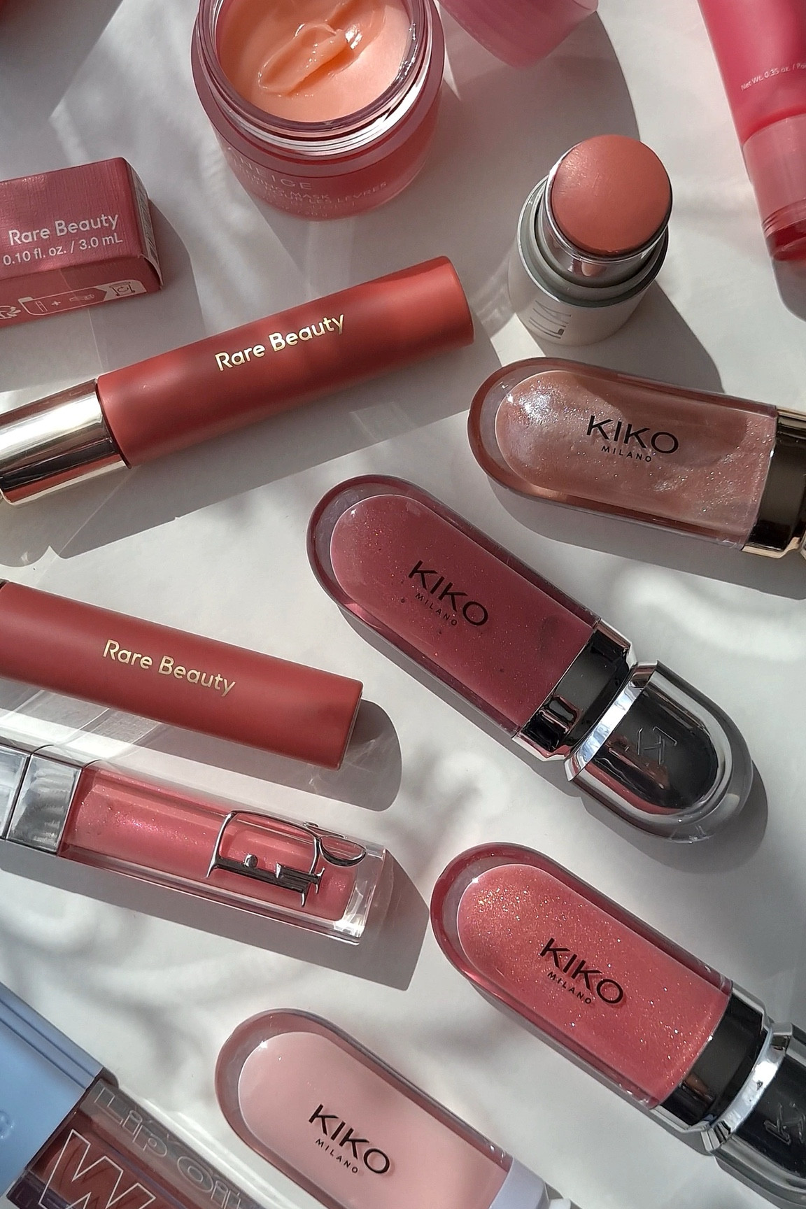 All pink everything 💕 || Kiko Milano, Dior Beauty, Rare Beauty Soft Pinch Tinted Lip Oil, Ilia Beauty, Kosas #LTKxSpaceNK 

#LTKbeauty #LTKGiftGuide #LTKfindsunder100