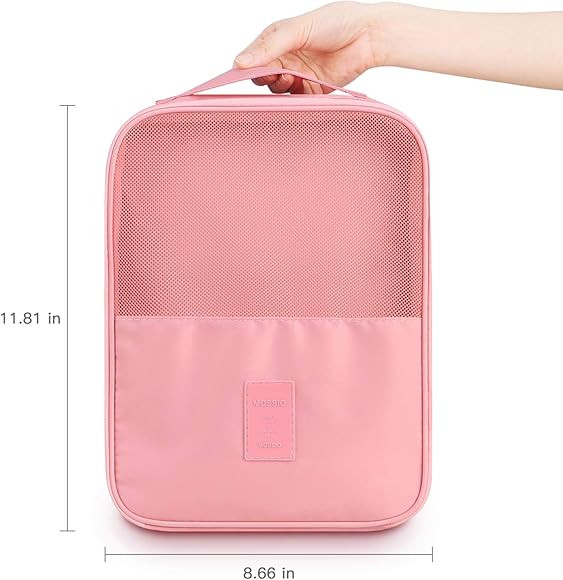 Mossio Shoe Bag Holds 3 Pair of Shoes for Travel and Daily Use Storage Pouch | Amazon (US)