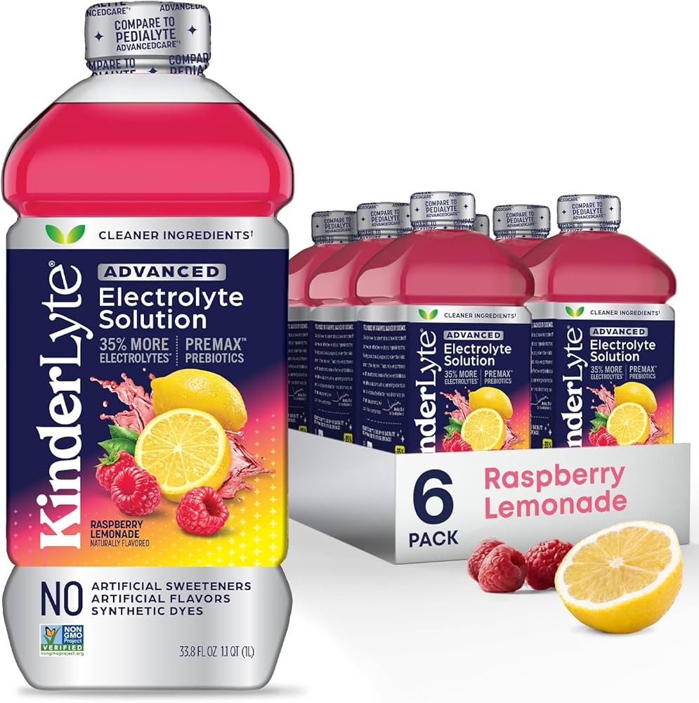 Kinderlyte Advanced Electrolyte Solution, 2X Faster Hydration vs. Water Alone, No Artificial Swee... | Amazon (US)