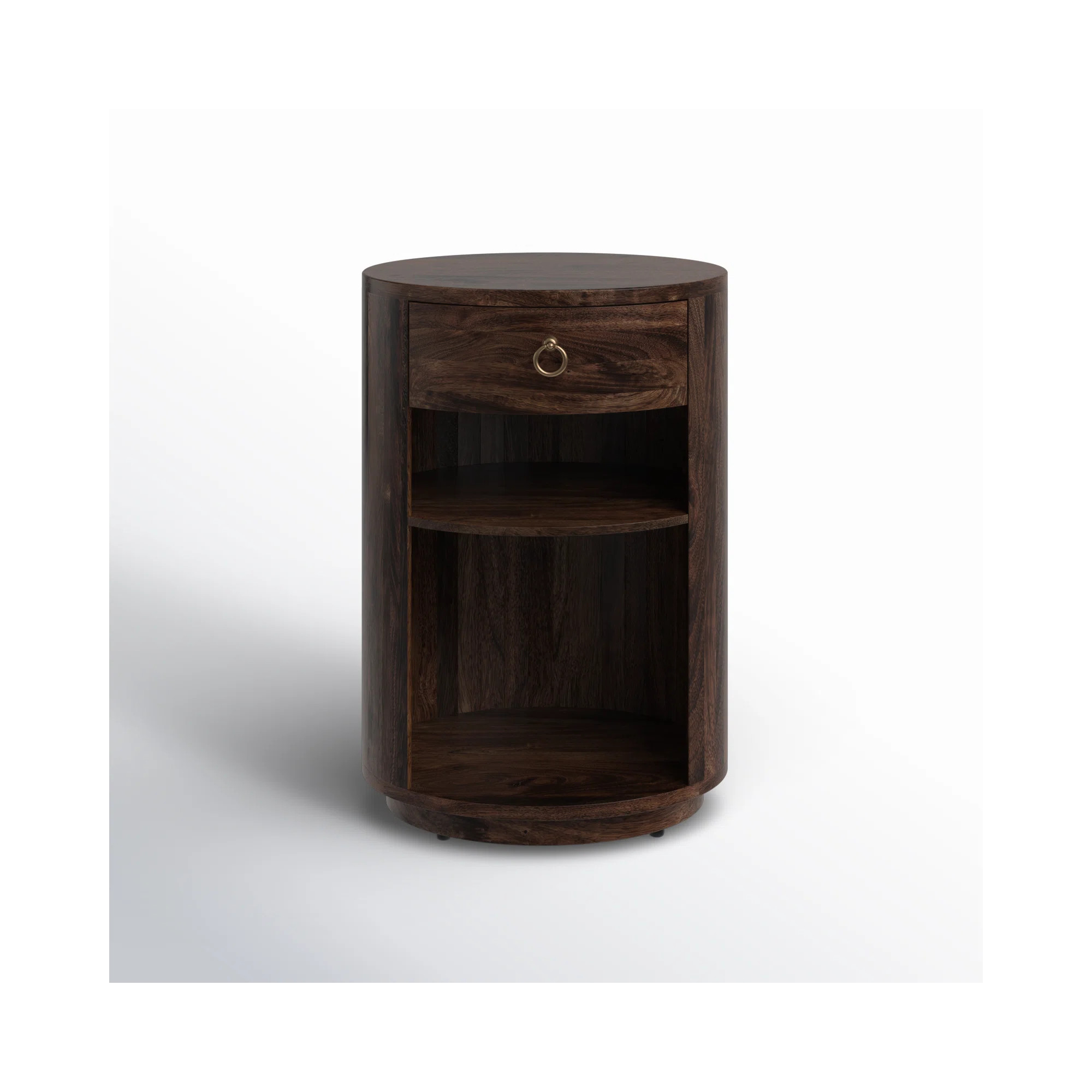 Aviel Drum End Table with Storage | Joss & Main