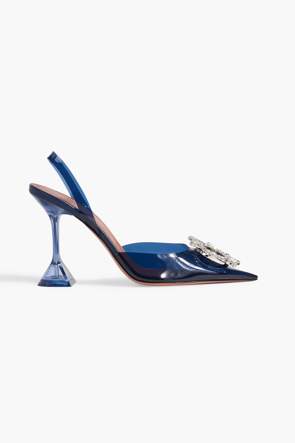 Begum crystal-embellished PVC slingback pumps | The Outnet (US and CA)