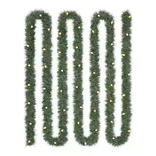Home Accents Holiday 25 ft. Prelit Garland 22GU25002 - The Home Depot | The Home Depot