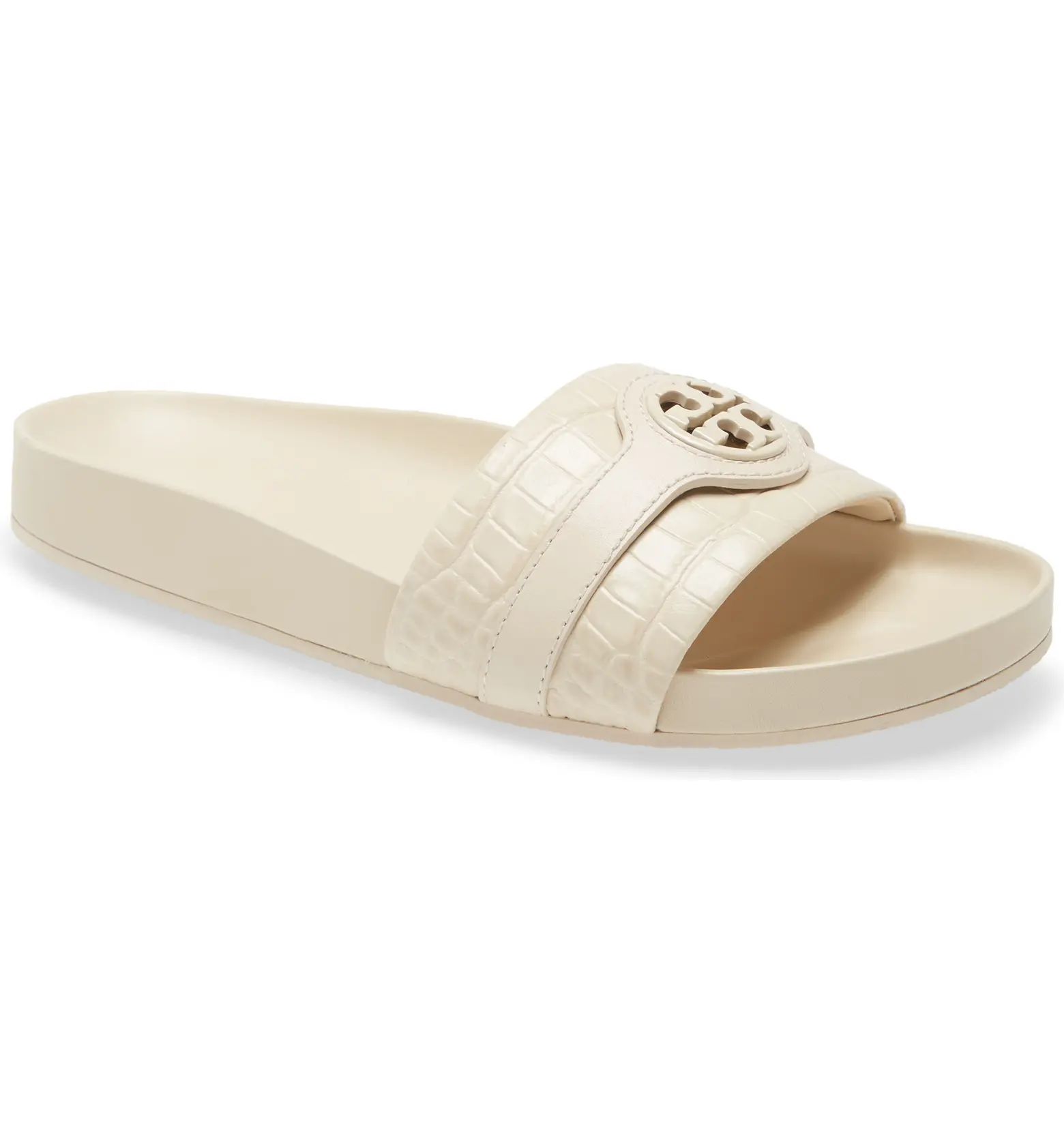 Tory Burch Carson Croc Embossed Anatomic Slide Sandal | Nordstrom | Nordstrom