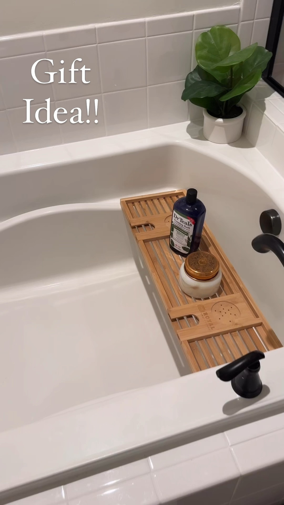Gift idea! Bath tray is the perfect gift for a homebody or girl who loves a hot bubble bath!!

#LTKGiftGuide #LTKFindsUnder50 #LTKVideo