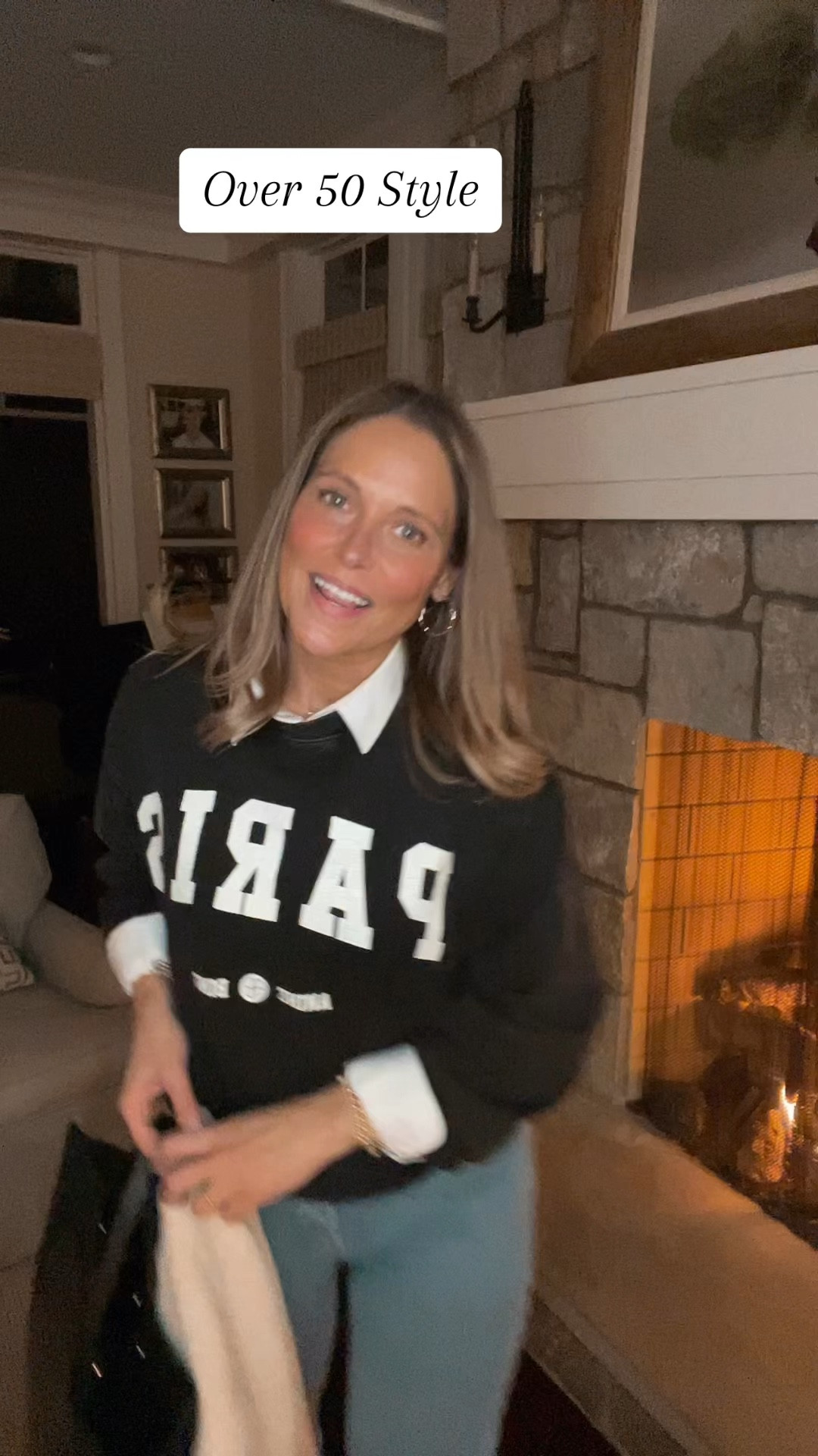 My #1 influencer - my sister - taught me the sandwiching trick and using black with light denim! Love getting tips from my sis, but with a more casual vibe! 

#LTKmidsize #LTKover40 #LTKstyletip