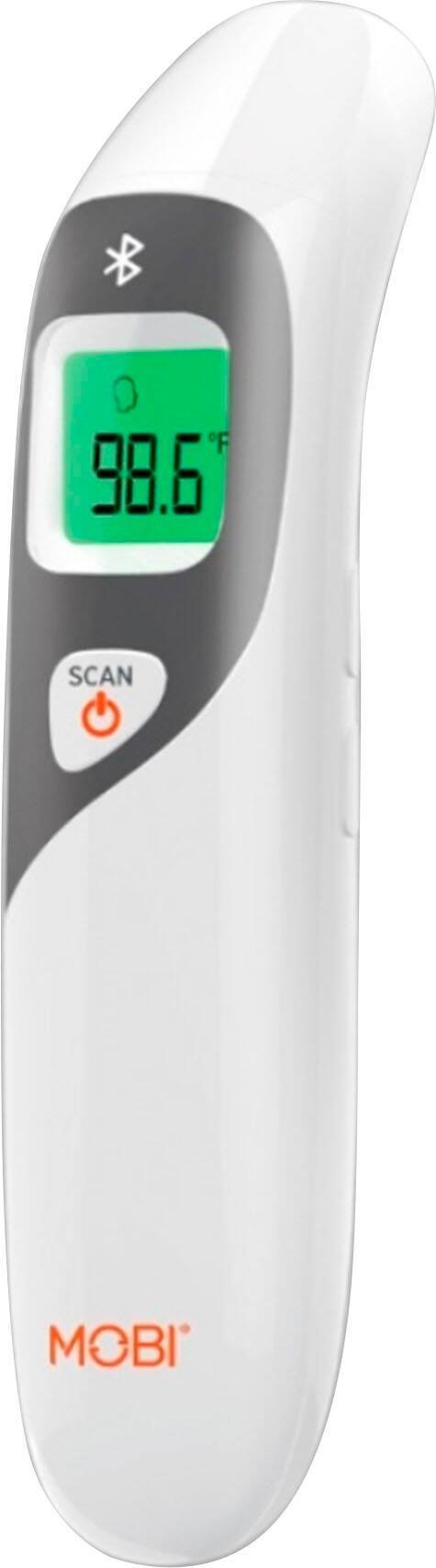 MOBI - Smart DualScan Color LCD Ear & Forehead Bluetooth Thermometer - White | Best Buy U.S.