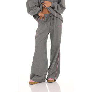 Two-Toned Cinchable Sweatpants in Grey | Lucy in the Sky
