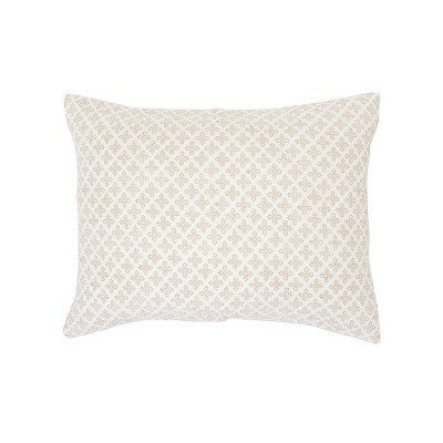 carol & frank 20" x 26" Talley Dune Tan Cotton Standard Sham - Machine Washable | Target