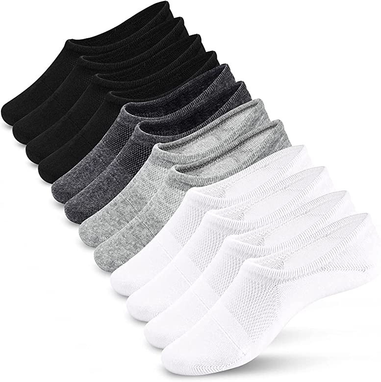 IDEGG Women and Men No Show Socks Low Cut Anti-slid Athletic Running Novelty Casual Invisible Lin... | Amazon (US)