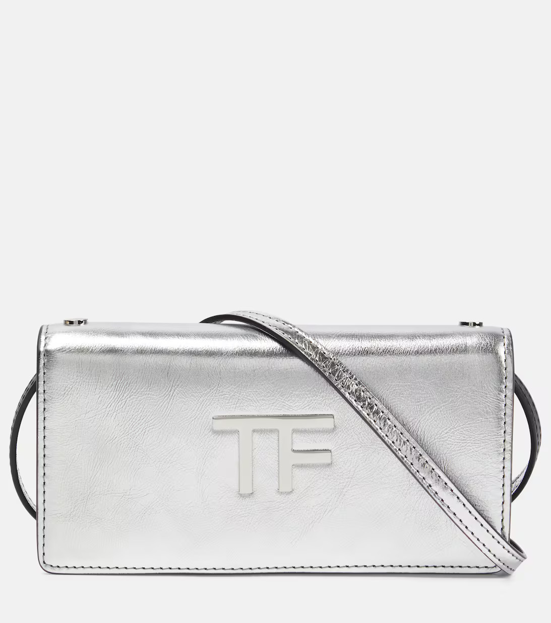 TF Mini metallic leather shoulder bag | Mytheresa (UK)