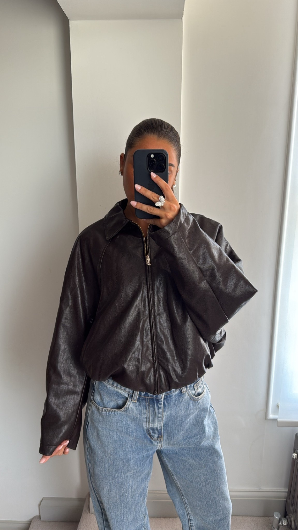 faux leather bomber jacket, autumn outfit, Zara outfit 

#LTKautumn #LTKstyletip #LTKuk