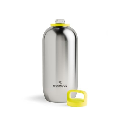 waterdrop Steel Bottle 64 oz - Stainless Steel Water Bottle, Vacuum Insulated & Double Walled - 12h Hot, 24h Cold - Flask Thermos - Leak-proof Drinks Bottle - Reusable, Robust, BPA-free | Amazon (US)