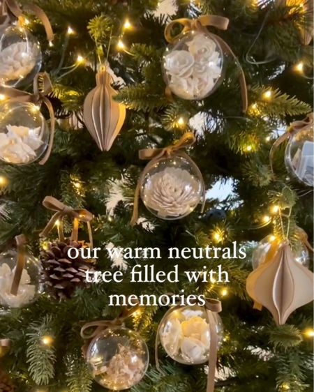 Here is everything I used to create our warm neutrals Christmas tree filled with memories as seen over on instagram  

#LTKSeasonal