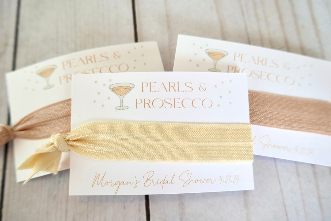 Pearls and Prosecco Bridal Shower Pearl Shower Favor Prosecco Bridal Shower Bubbly Brunch Bride C... | Etsy (US)
