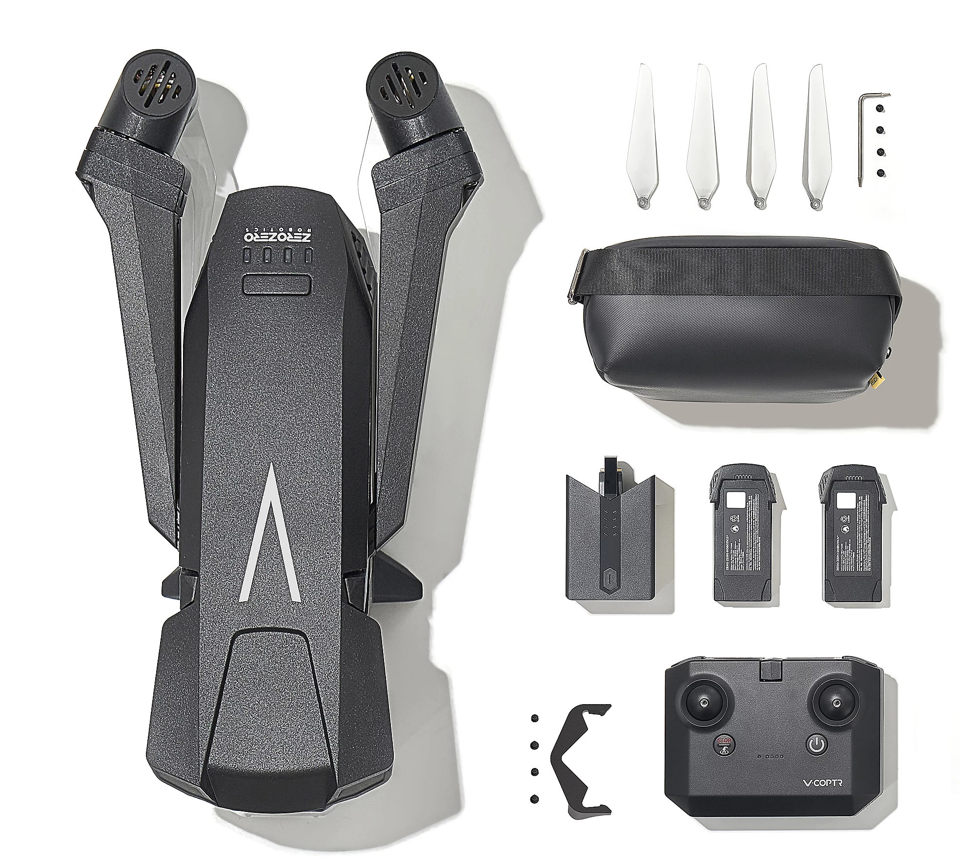 V-Copter Falcon Mini Fly More Combo, Black | QVC