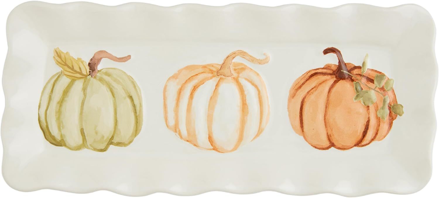 Mud Pie Pumpkin Everything Plates, 4" x 9", MULTI | Amazon (US)