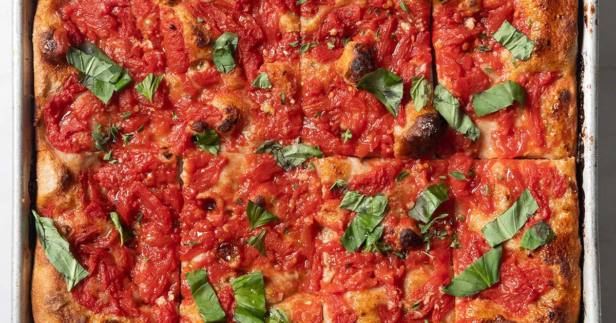 "Plain Jane" Grandma Pizza - 3 Pack (Vegan) by Loring Place | Goldbelly | Goldbelly