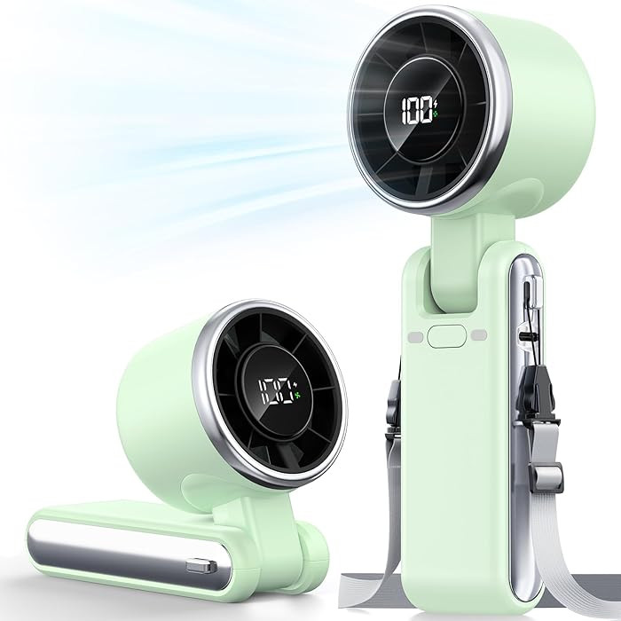 Portable Handheld Turbo Fan - 5 Gear High Speed 4000mAh Rechargeable Mini Personal Hand Fan Blow ... | Amazon (UK)