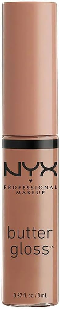 NYX PROFESSIONAL MAKEUP Butter Gloss, Non-Sticky Lip Gloss - Madeleine (Mid-Tone Nude) | Amazon (US)
