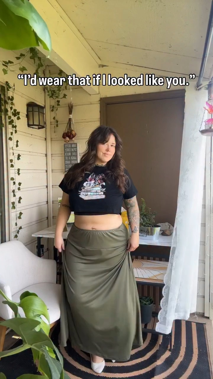 Still cute too 💛 comment VIBES for outfit details

#fashion #maxiskirts #springoutfit #summerstyle #size16