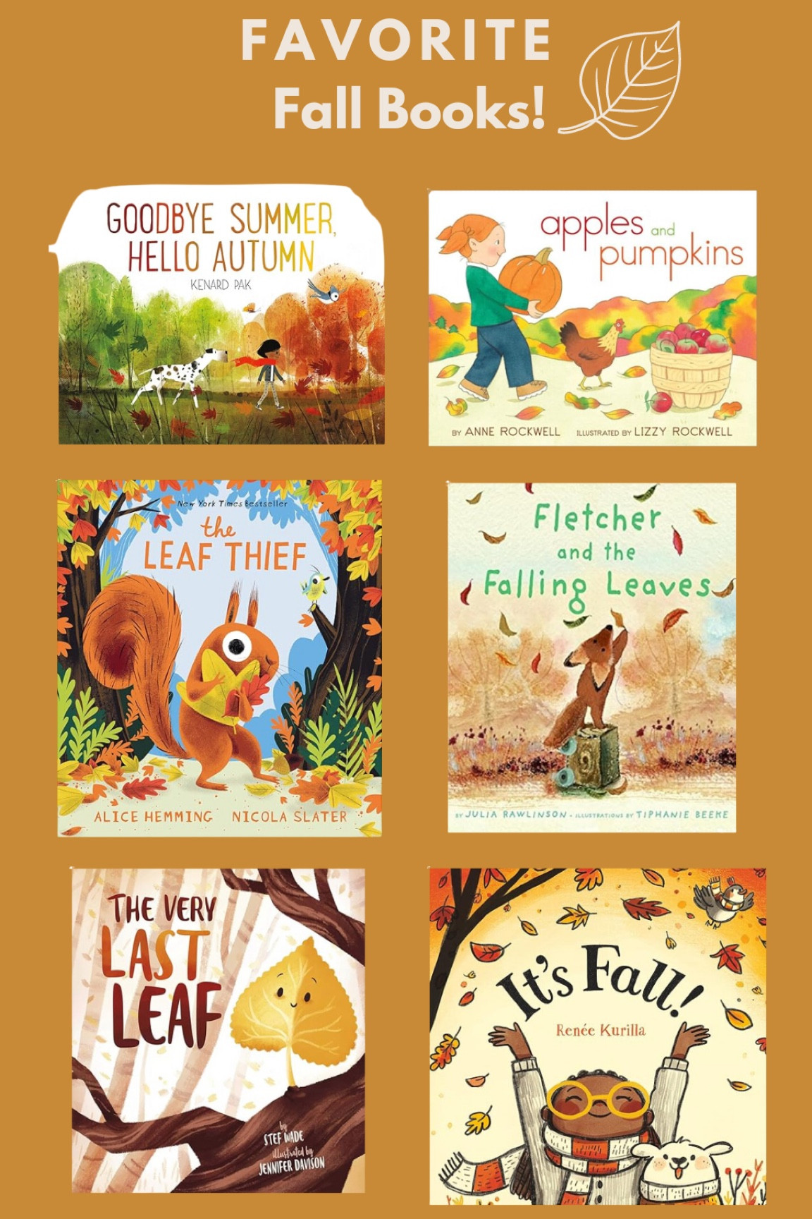 Fall books for babies, toddlers, and kids! #autumn #fall #books #school #backtoschool

#LTKHome #LTKKids #LTKSeasonal