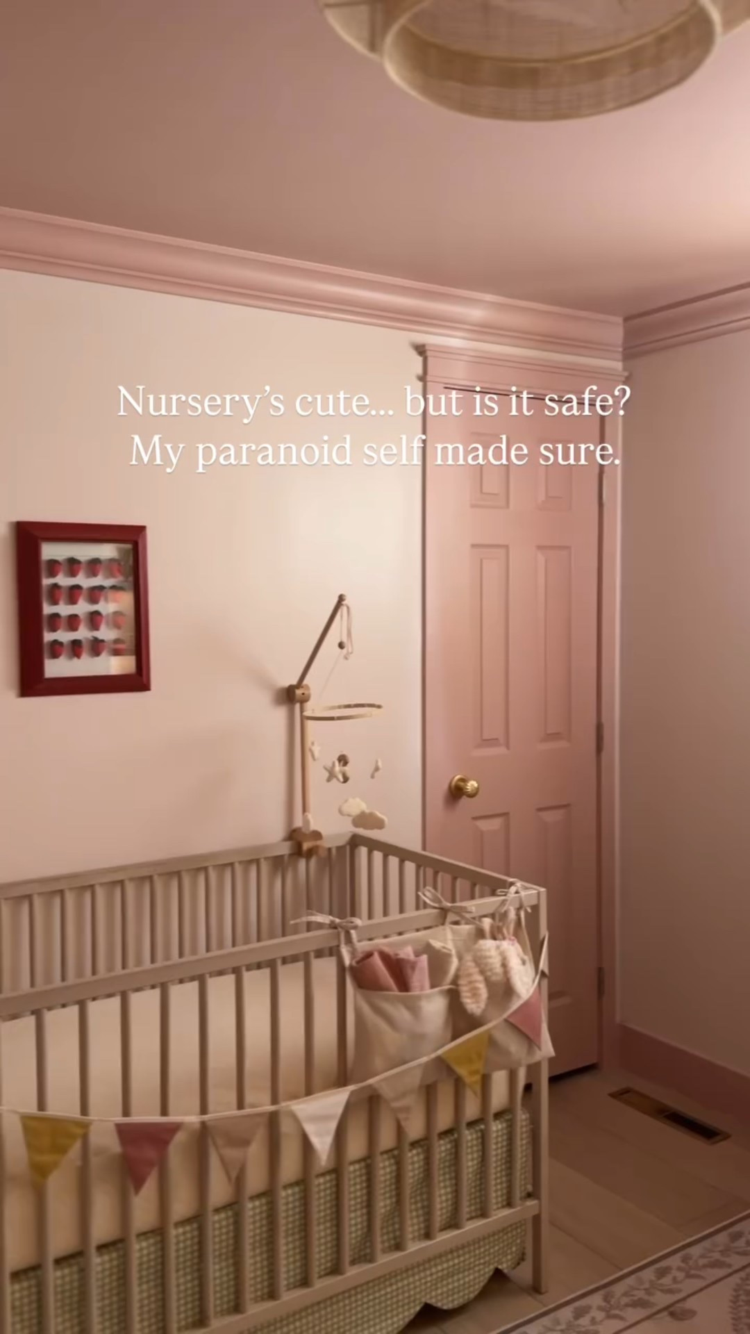 I’m a Medicolegal Death Investigator, so of course I’m paranoid! After 2 years of having babies, these are the things that make me feel safe about our kids rooms. •
While on the topic of safety, it’s important to note that this is how I style the crib for fun. I always remove everything for naps and bedtime. I’ve shared a full post on safe crib practices if you want a deeper dive, but in general: flat mattress, fitted sheet, and nothing else is what’s recommended for sleep. Safety is always my top priority 💛
•
Comment “safe” and I’ll send you everything you see here! 
•
#diy #nursery #nurseryinspo #safety #kidsafe 
LinkDM *004*