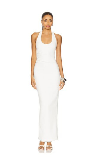 Nookie Natalia Halter Maxi Dress in White. - size M | Revolve Clothing (Global)