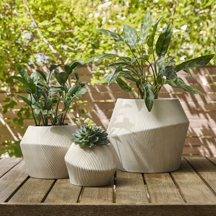 Mavis Ceramic Indoor/Outdoor Planters | West Elm (US)
