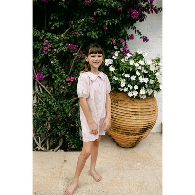 Pippa Dress - Soft Rose Stripe 2y | Maisonette